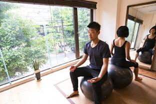 Man meditating