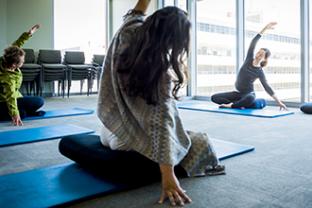 Students in a movement class